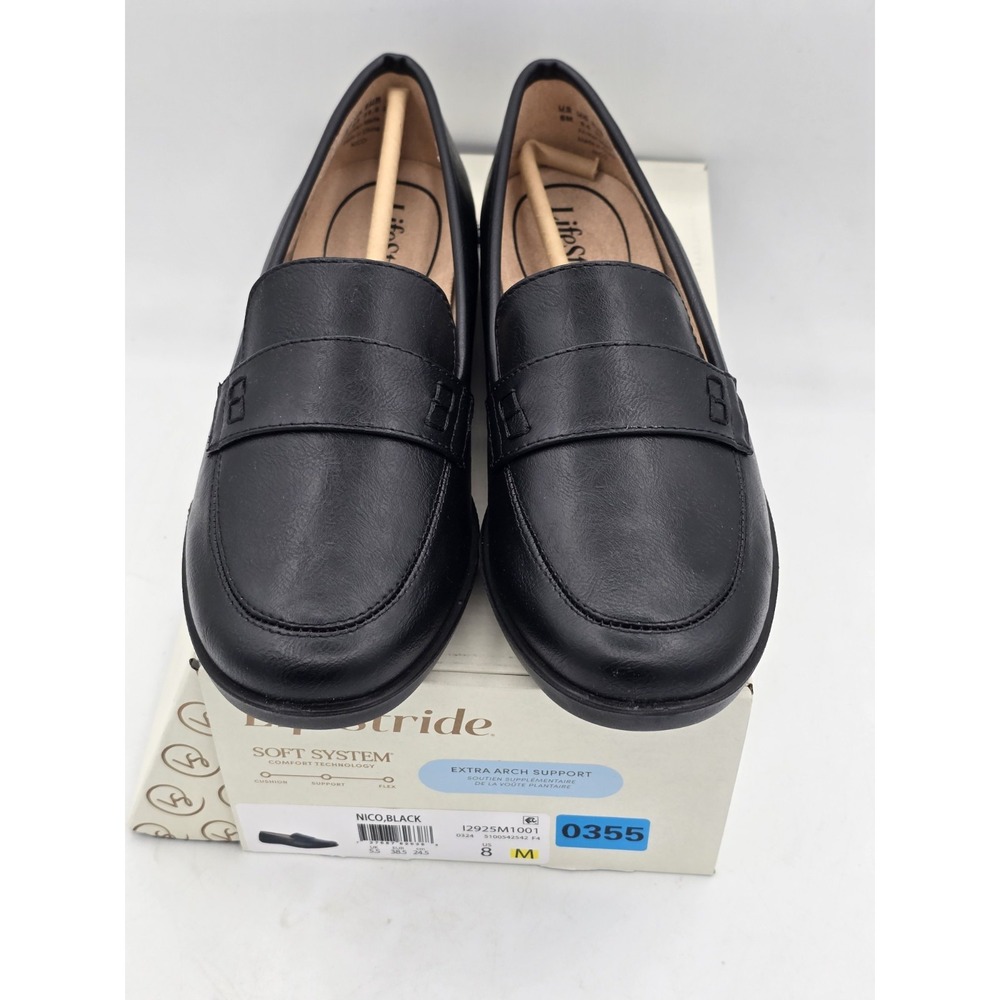 Life stride Women's Nico‎ Slip On Casual Loafer Sz 8 M Black - Picture 4 of 13